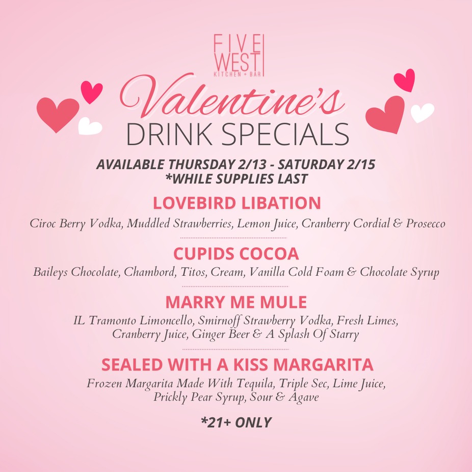 Valentine's Day Drink Specials event photo