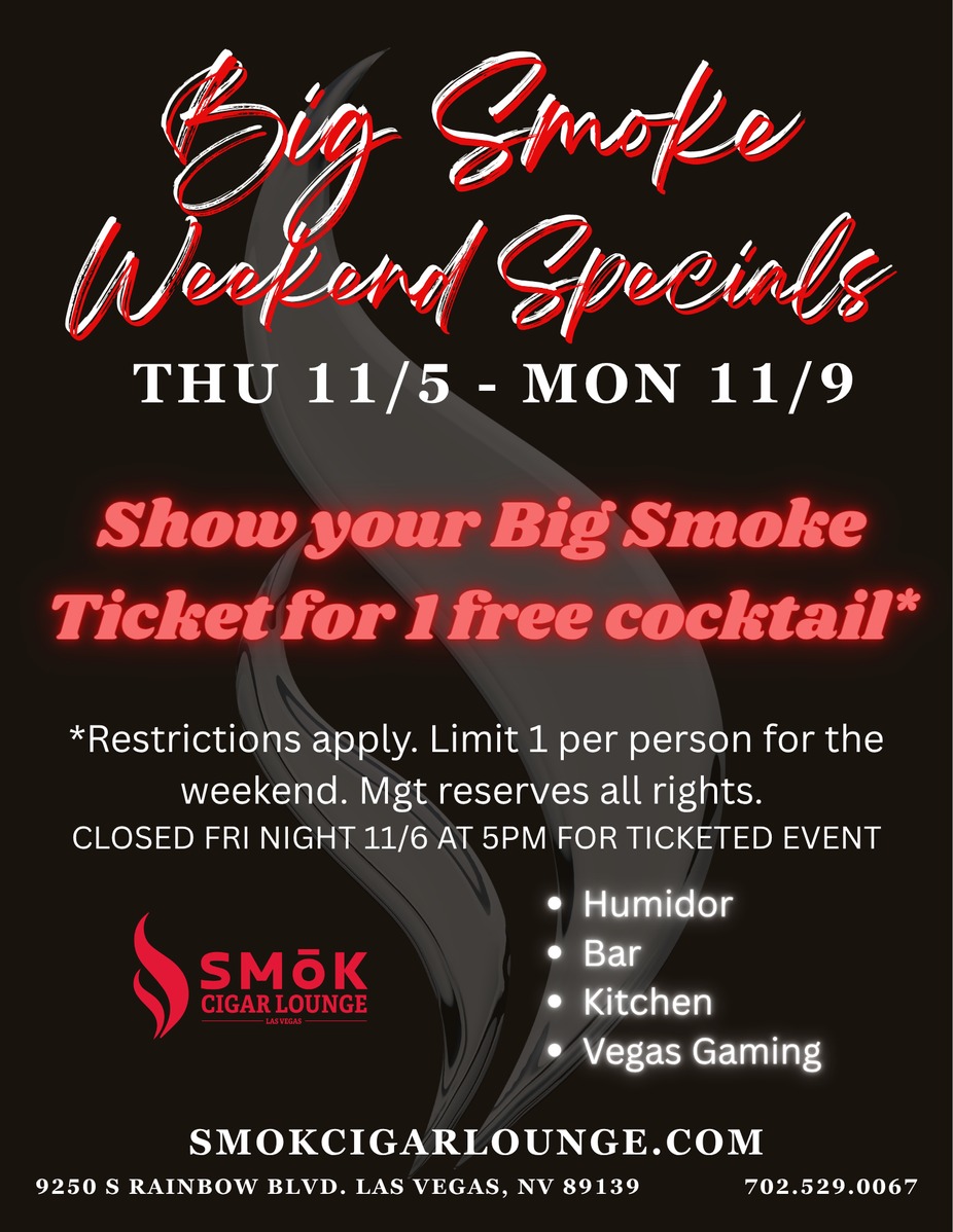 Big Smoke Specials event photo