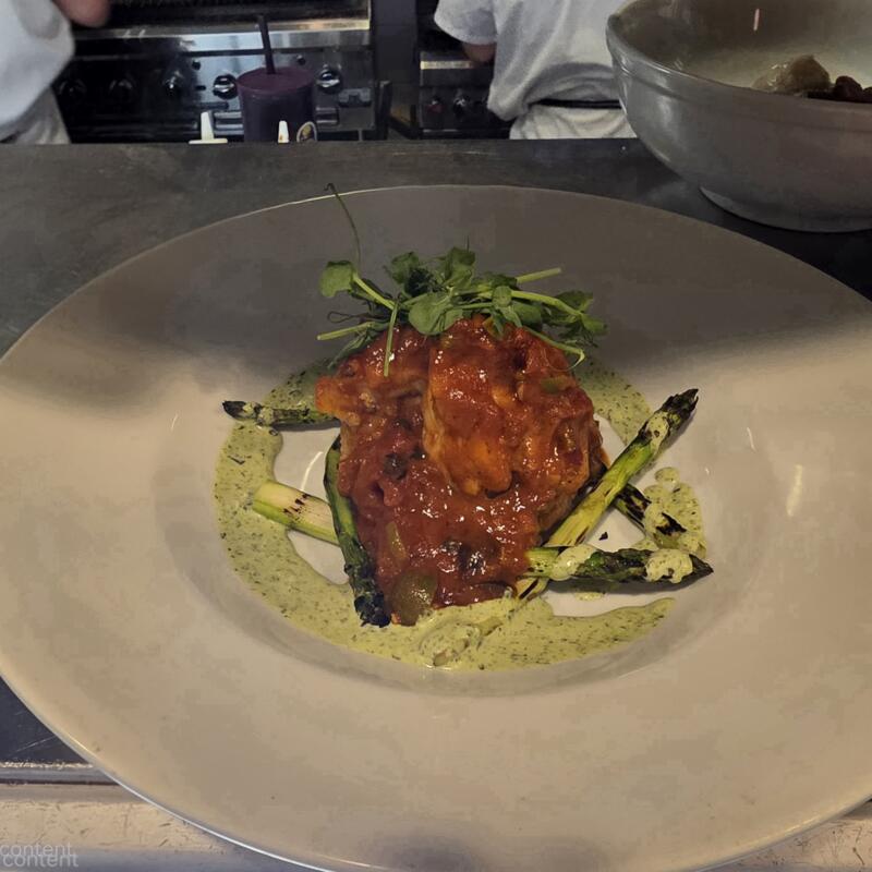 pan roasted monkfish puttanesca- photo