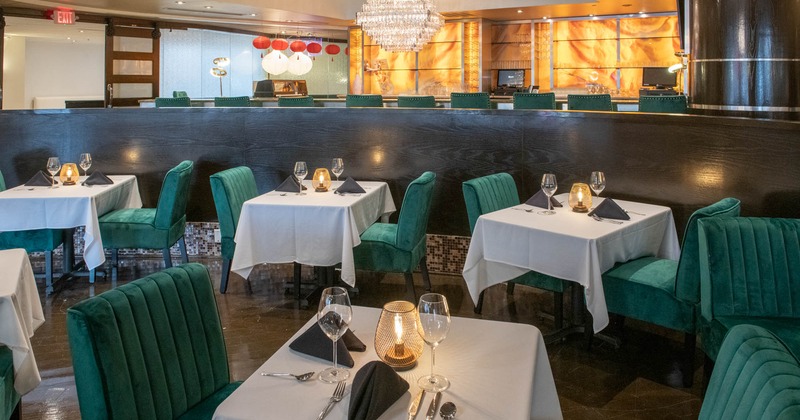 Dining area, tables for two