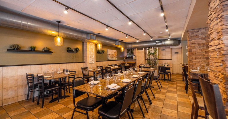 Interior, dining area