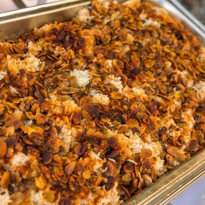 Mushrooms with rice,grilled