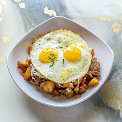 Short rib hash from above