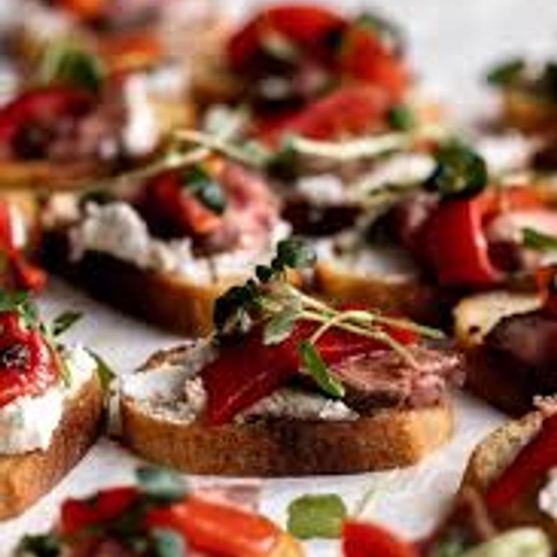 Portobello & Red Pepper Crostini photo