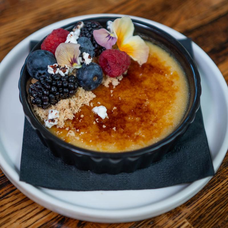 menu item 22 of 24, Sorghum Crème Brûlée