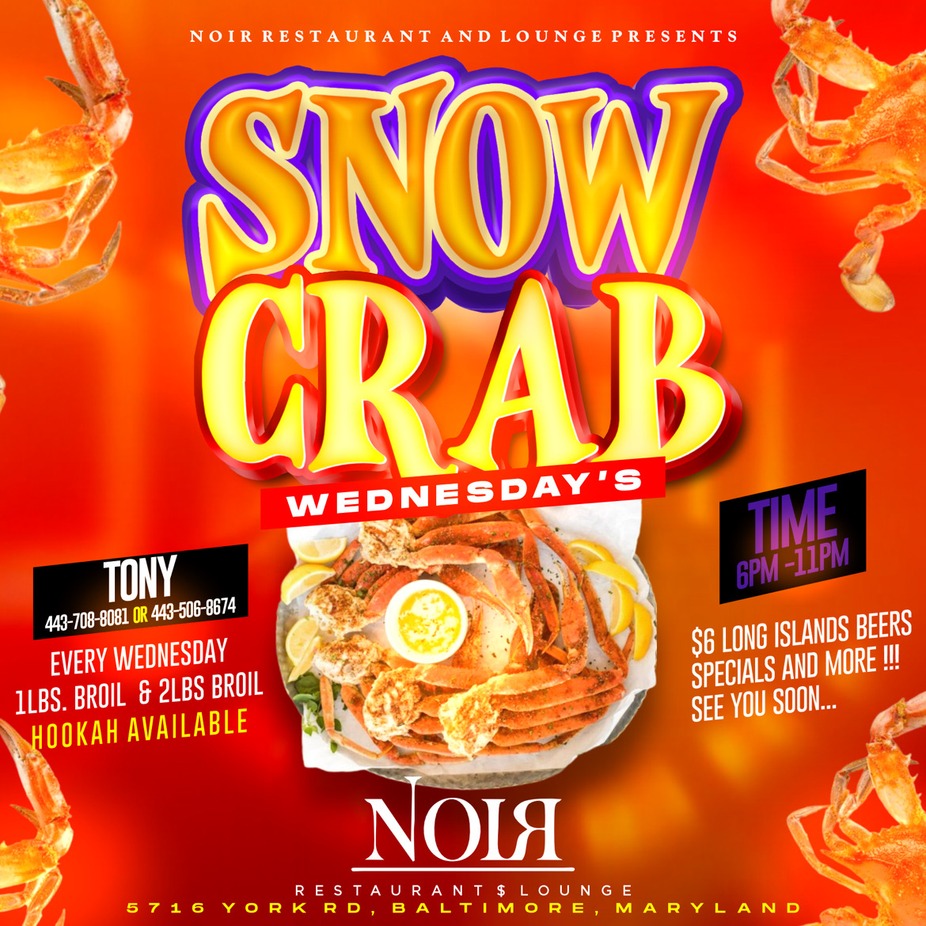 Snow Crab Wednesdays event photo