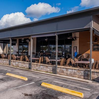 Exterior, seating area.