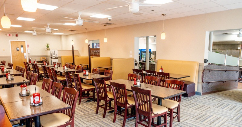 Interior, dining area