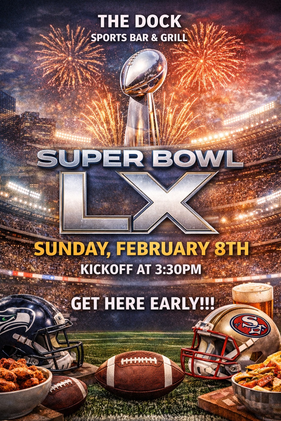Super Bowl LX Watch Party 🏈 event photo