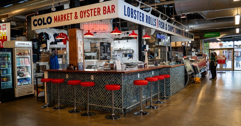 Interior, bar counter area