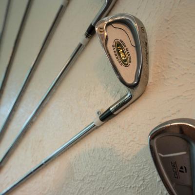 Golf clubs.