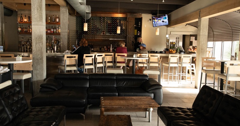 Interior, seating and bar area