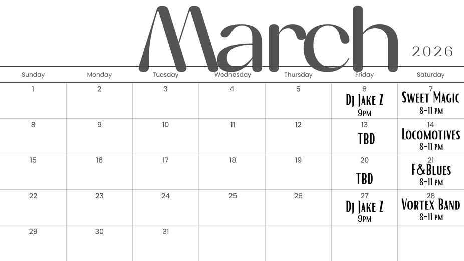 March '26 Live Music event photo