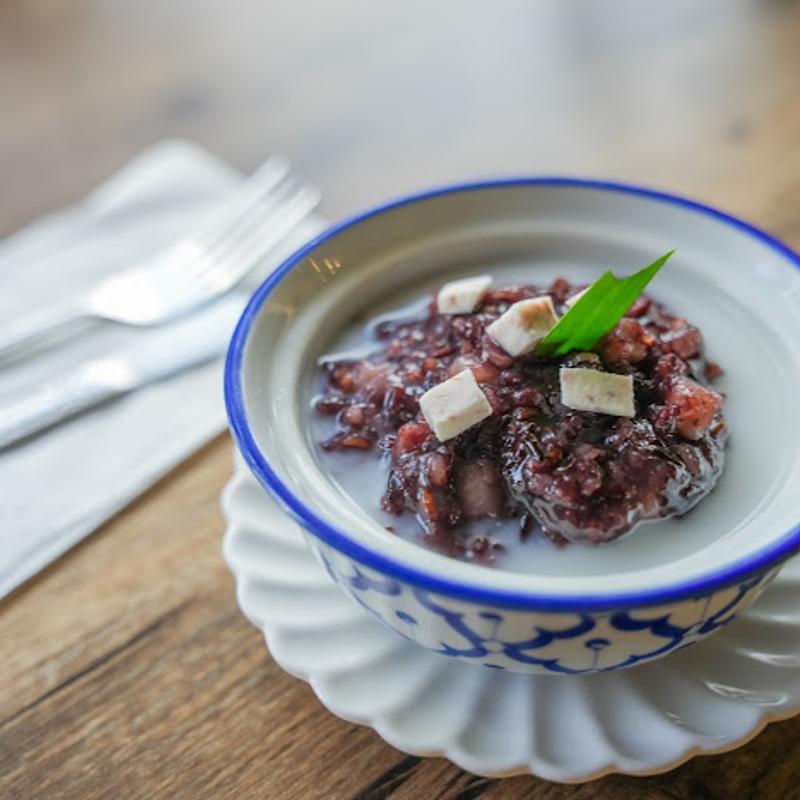 Purple Sticky Rice with Creamy Coconut photo