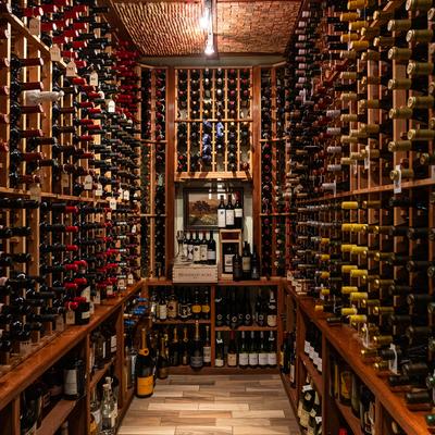 Wine cellar.