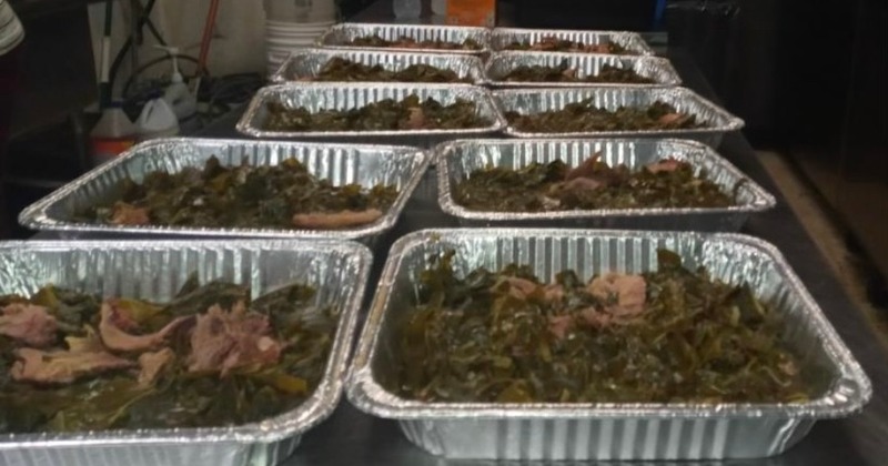 Collard greens plates