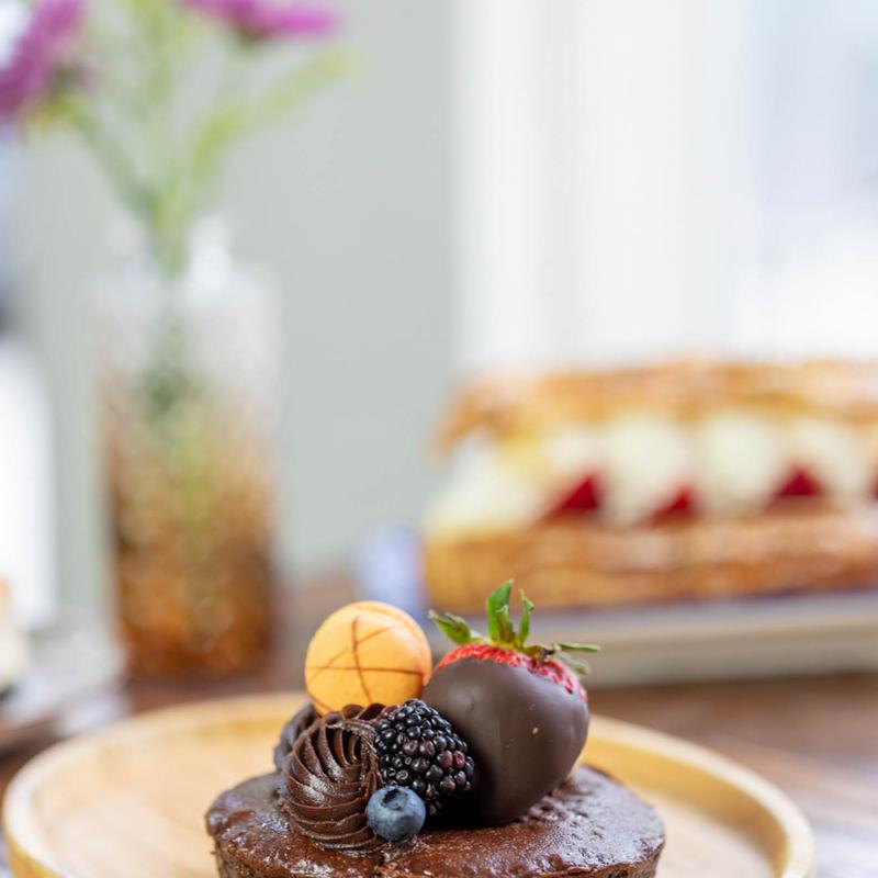 menu item 4 of 6, Flourless Chocolate Cake