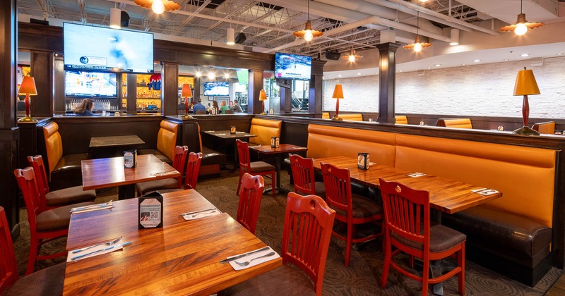 Interior, spacious dining area