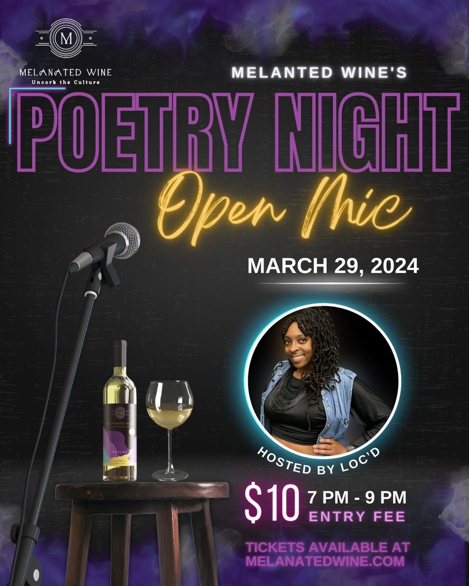 Melanated Wine Poetry Night event photo