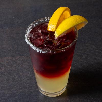 Red and white Sangria.