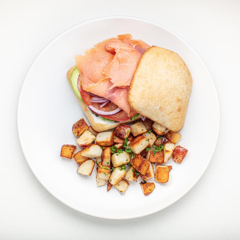 Open-Faced Smoked Salmon * photo