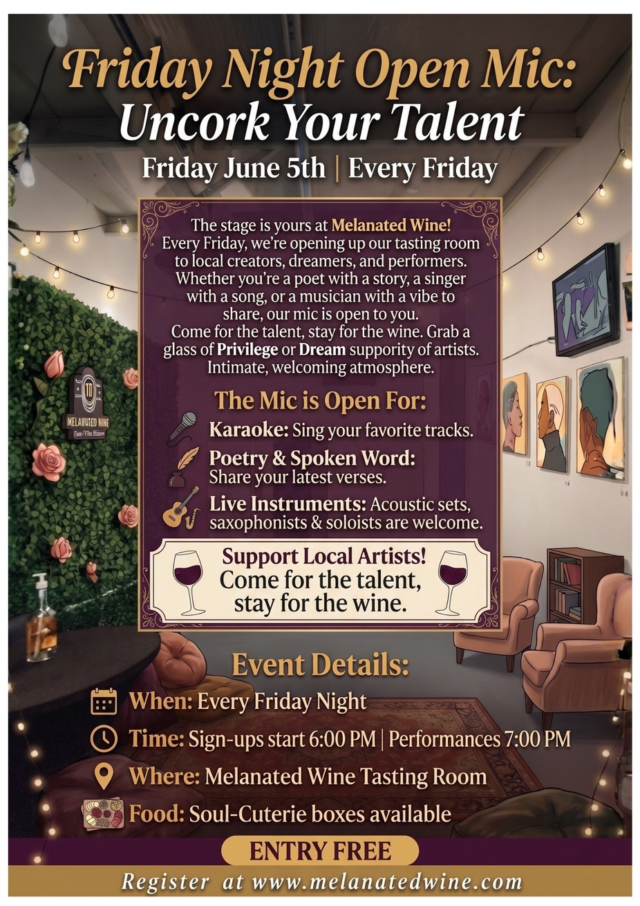 Friday Night Open Mic: Uncork Your Talent event photo