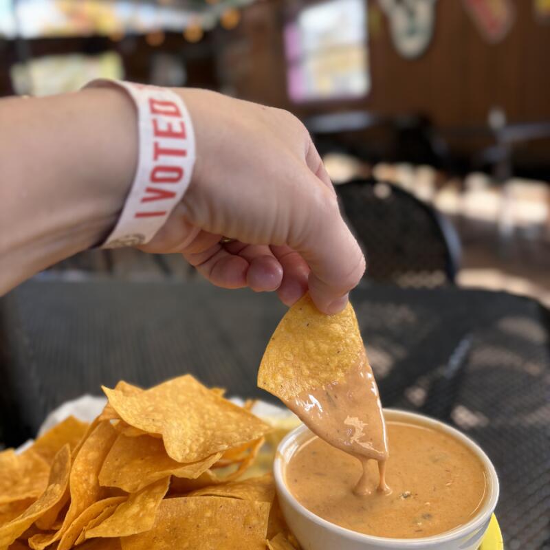 Chips & Spicy Vegan Queso photo