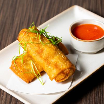 Egg rolls, served with house made sweet chili sauce.
