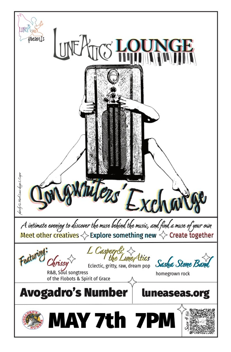 Lunatics Lounge: Songwriters Exchange featuring Leah Casper, Sasha Stone, and Chrissy Q. event photo