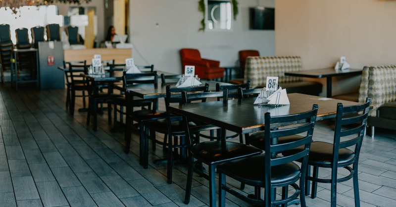 Interior, dinning tables and chairs