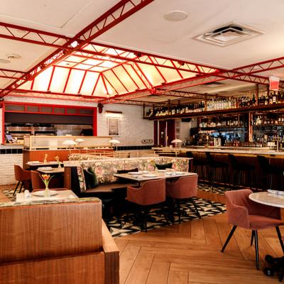 Interior, main dining area.