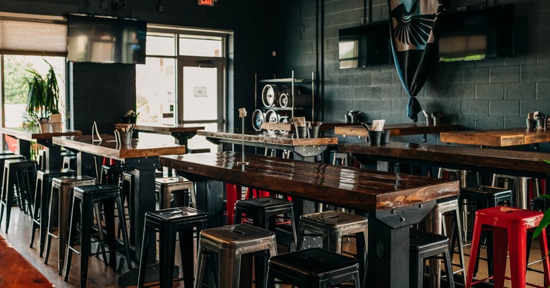 Interior, dining tables