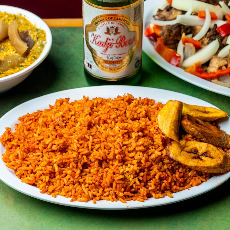 menu item 7 of 8, Jollof Rice Entrées