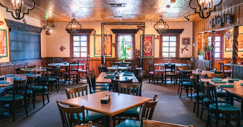 Interior, spacious dining area