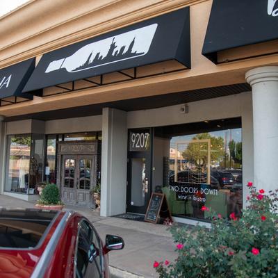 Exterior, restaurant front entrance.