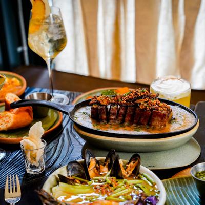 Tradicionale food spread.