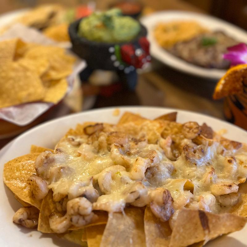 8. Nachos with Shrimp of Chorizo photo