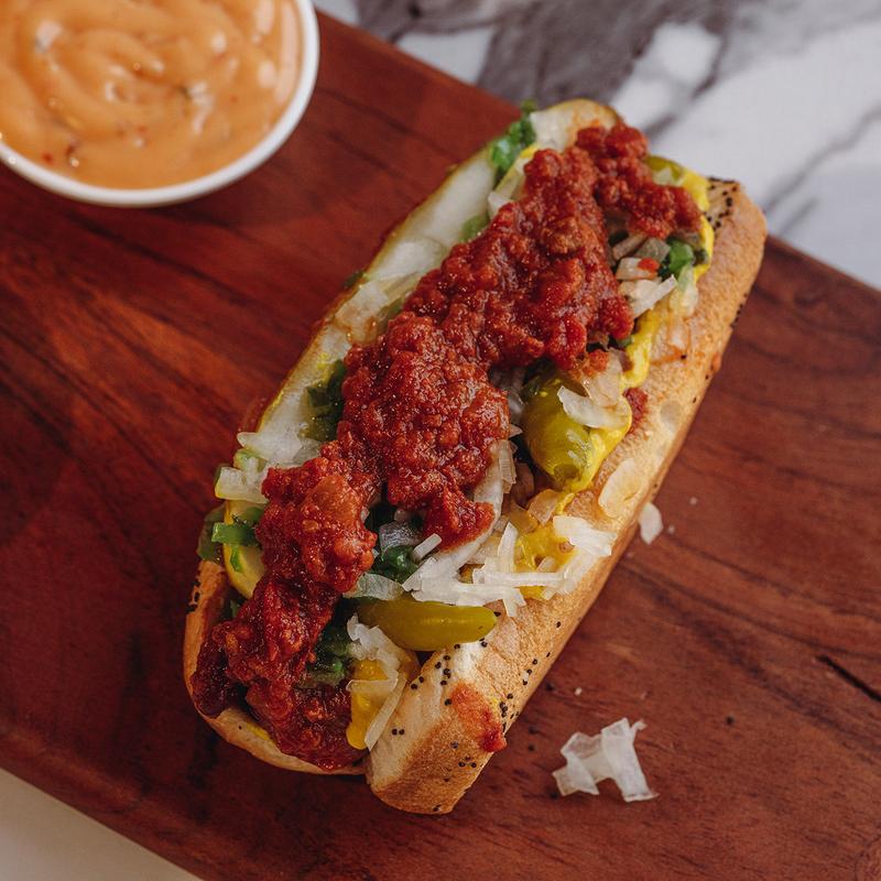 menu item 8 of 9, Chili Dog