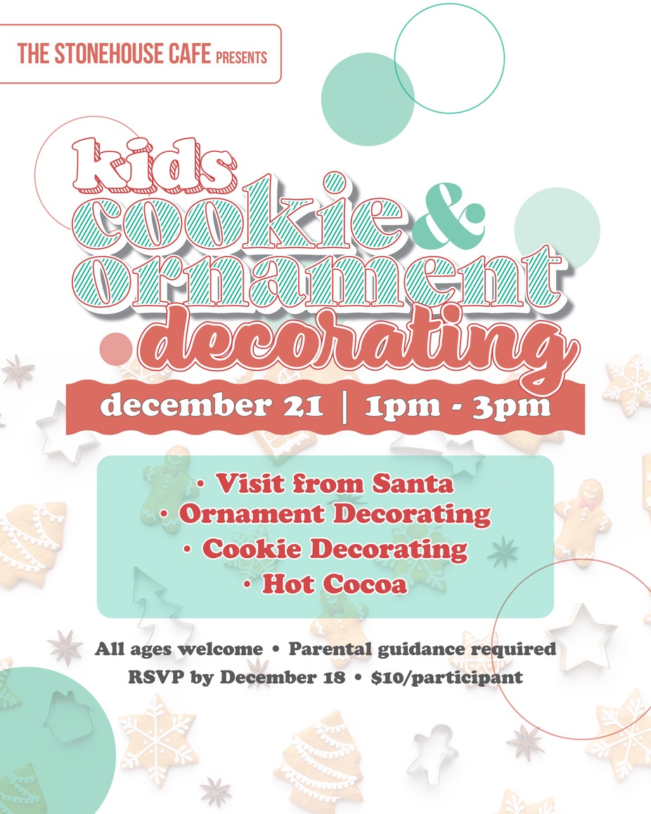 Kid’s Cookie & Ornament Decorating event photo