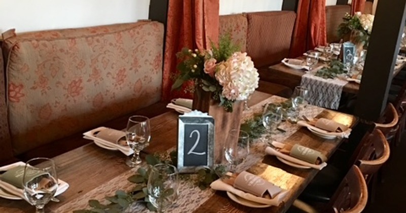 Table settings for a celebration