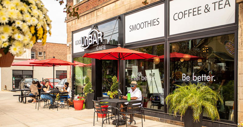 Exterior, entrance door