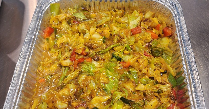 Curry vegetable available as an Entre or  side.