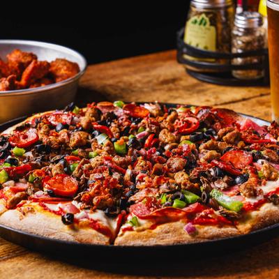 Fazerrati's Supreme Pizza.