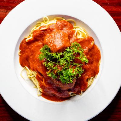 Spaghetti and Meatballs with marinara