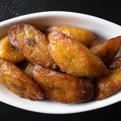 Portion of sweet plaintains.