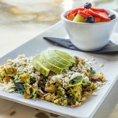 Green veggie scramble