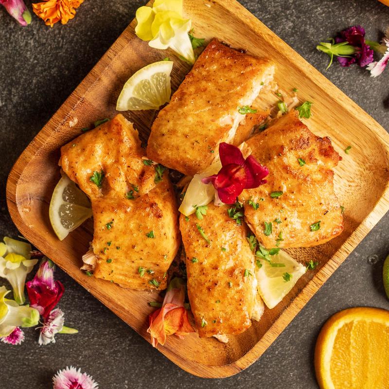 Brown butter wild caught salmon photo