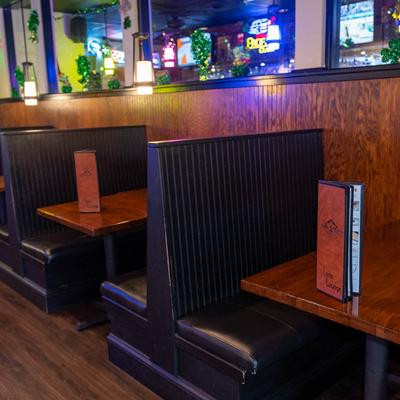 Interior, booth area