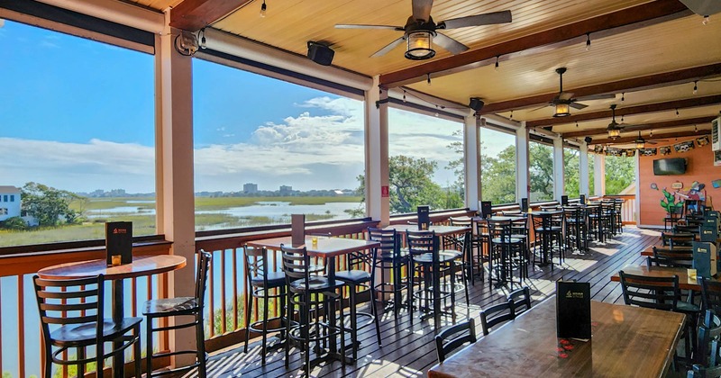 Exterior, outside seating area