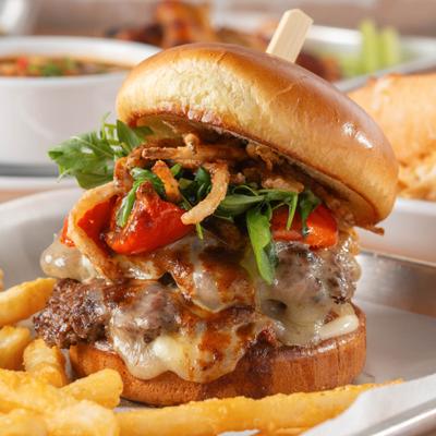 Cadillac Crunch Burger.